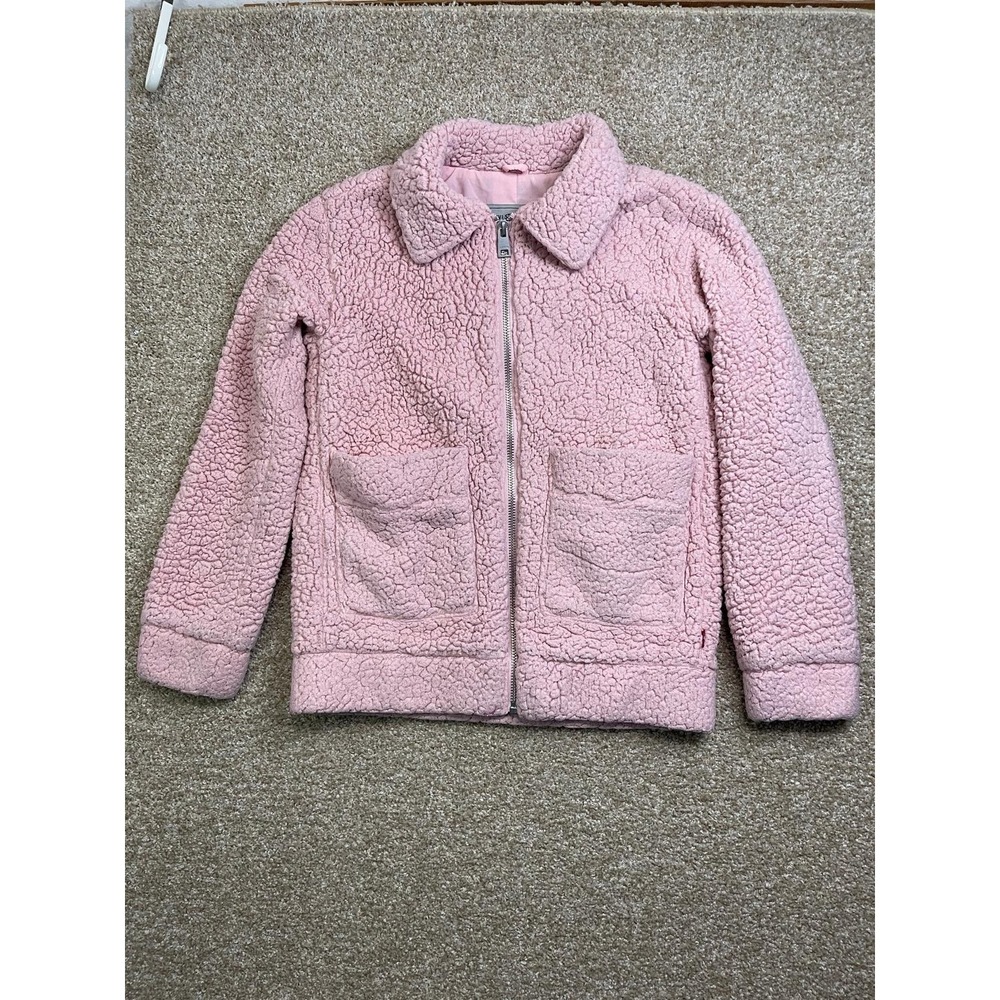 Levi's Oversized Sherpa Bomber Jacket Pink Sz. Small
